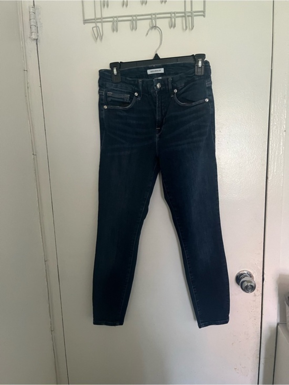 Good American Deep Indigo High-Rise Skinny Jeans